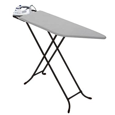 Imagem de Tábua de Passar Preta Brilhante com Forro Térmico, Suporte para Ferro e Regulagem de Altura PR209 Utimil