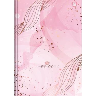 Imagem de Caderno Brochura Animativa Ed 1/4, 80 folhas, Capa Dura - Hot Stamping, Rosa Rose, Pacote com 4