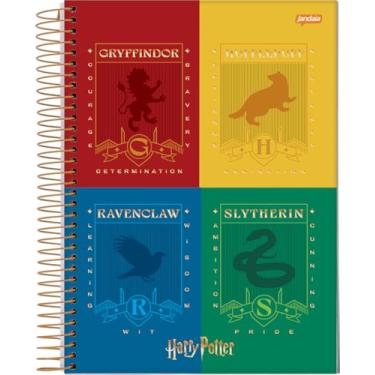 Imagem de Jandaia - Caderno Espiral Universitário CD 10 Matérias 200 Fls Harry Potter 4 Casas FSC