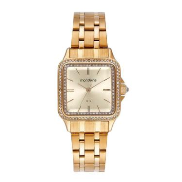 Imagem de Relógio MONDAINE feminino analógico dourado 32824LPMVDE1