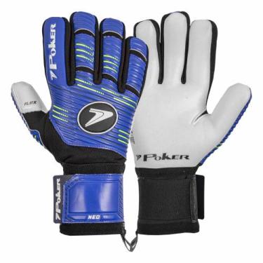 Imagem de Luva de Goleiro Profissional Poker Neo, Az, Mr, Amc, 11