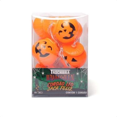Imagem de Cordão Luminoso Taschibra Halloween Jack Feliz A Pilha