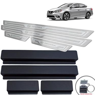 Imagem de Soleira de Porta Sentra 2017 A 2020 Prata Alto Relevo