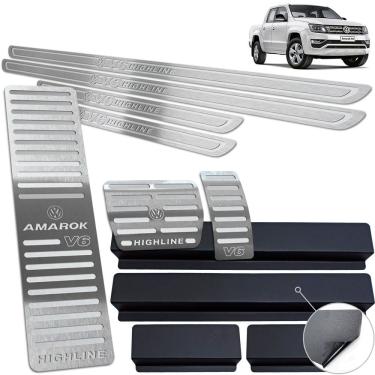 Imagem de Pedaleira Soleira Descanso Prata Amarok V6 Highline 2018 20