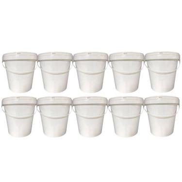 Imagem de Balde Para Armazenar Cereais 3.6L Com Tampa 10 Pçs