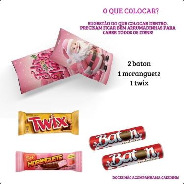 Imagem de 30 Lembrancinhas Natal Rosa Caixinhas Papai Noel