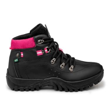 Imagem de Bota Coturno Feminino Adventure Antiderrapante Anna Andrade Cor:Rosa;Tamanho:37;Gênero:Feminino