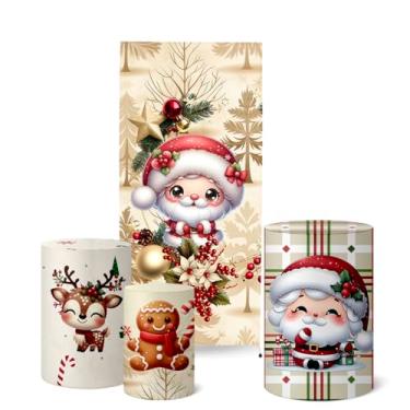 Imagem de Trio Capas Cilindro + Painel Lateral Romano Natal (K5NAT0047)