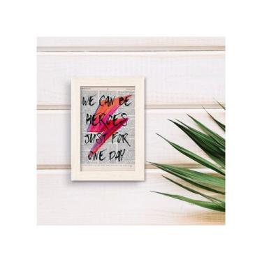 Imagem de Porta-retratos Bowie We Can Be Heroes 10x15cm - Lightbek Official Stor