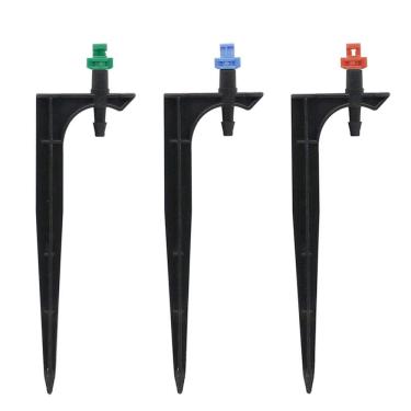 Imagem de XMGKMN 250 conjuntos duráveis kit de bicos de atomização pontiagudos 10,5 cm/14 cm suporte de bocal irrigação jardim pulverizador 90/180/360 graus (cor: Borgonha)