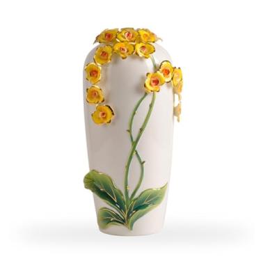 Imagem de Vaso de cerâmica para chão, arranjos de flores para sala de estar, artesanato criativo para decoração de casa, ornamentos de armário de TV, vasos para centros de mesa
