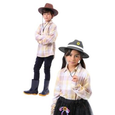 Imagem de Camisa Xadrez Infantil BEGE - Cocada - FESTA JUNINA - QUIMERA KIDS, 1
