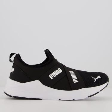 Imagem de Tênis Puma Wired Run Slip On BDP Feminino Preto, 34