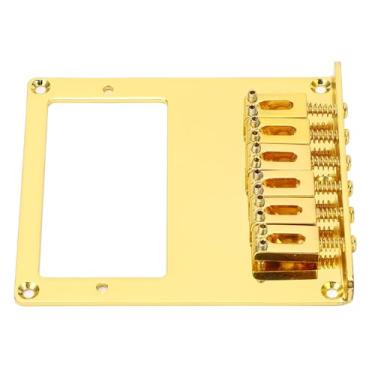 Imagem de Eujgoov Ponte de Sela Quadrada de 6 Cordas, Ponte de Metal Humbucker, Ponte de Guitarra Elétrica para Guitarras Elétricas Telecaster