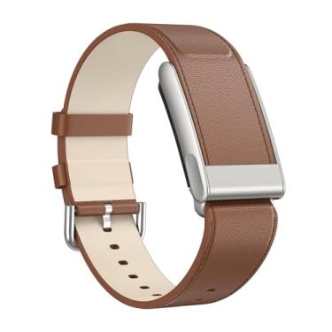 Imagem de Y-Kocos Pulseira de couro compatível com WHOOP 5.0/MG SportFlex - Pulseira de ECG, pulseiras de substituição de couro genuíno macio ajustável para Whoop 5.0 Sleep, acessório para saúde e fitness