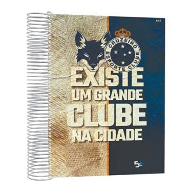 Imagem de Caderno Cruzeiro 15 Matérias Capa Dura Pautado Com Adesivos C3