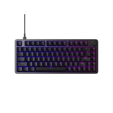 Imagem de Sony INZONE KBD-H75 Teclado para jogos com chassi de alumínio 75% com fio, interruptor de efeito Hall, disparo rápido, ponto de atuação ajustável, taxa de polling de 8000 Hz, iluminação RGB, mostrador