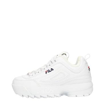 Imagem de Fila Tênis infantil unissex Disruptor Ii, Branco/azul marinho/vermelho, 1 Little Kid