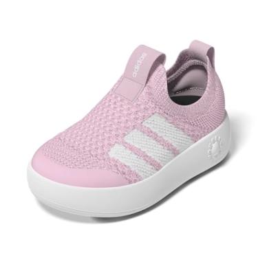 Imagem de adidas Tênis feminino Bubblecomfortable, Rosa claro/branco/rosa claro, 18