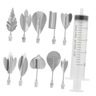 Imagem de 1 conjunto de ferramentas de arte de gelatina de aço inoxidável para decoração de bolos, bicos criativos de pudim e flores