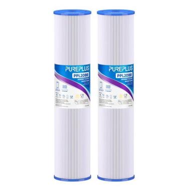 Imagem de Filtro de água PUREPLUS PPL20BB 5 mícrons 20 x 4,5", pacote com 2