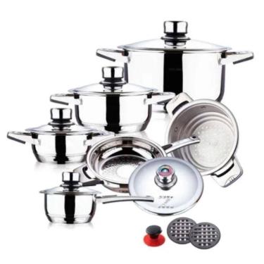 Imagem de Jogo De Panelas Alemã - Aço Cirúrgico 23 Peças