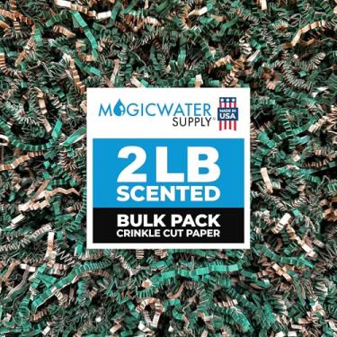 Imagem de Papel Perfumado MagicWater – 900 g – Pinho – Perfeito para enchimento de papel desfiado, enchimento de cestas, caixas de presente, presentes de dama de honra, Halloween e muito mais – para todas as