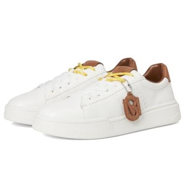 Imagem de Steve Madden Tênis feminino Marvin, Branco/bronze, 37