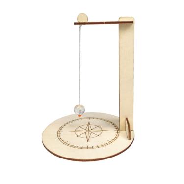 Imagem de Kit científico Foucault Pendulum DIY Wooden STEM Kids 16x12cm