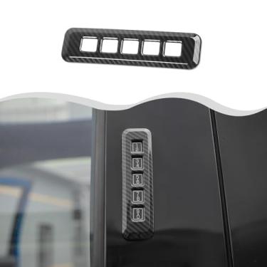 Imagem de HTHE Moldura de acabamento de botão de bloqueio de senha de porta compatível com Ford F150 2021-2024