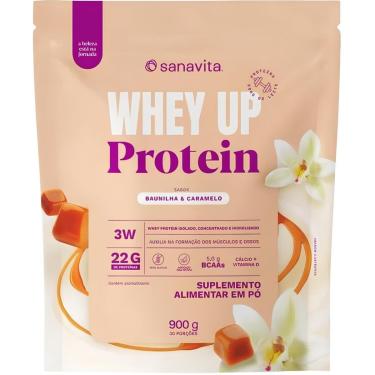Imagem de Whey Protein UP SANAVITA 3W Isolado Concentrado Hidrolisado Suplemento de Proteína com BCAA-Unissex