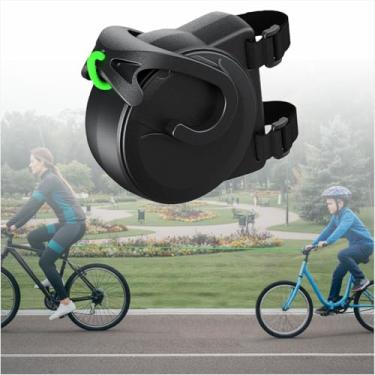 Imagem de asdmm Corda de reboque de bicicleta para ciclismo de montanha e família, alça elástica de 8,5 m, ganchos de carga de 150 kg, cabo de reboque de bicicleta durável