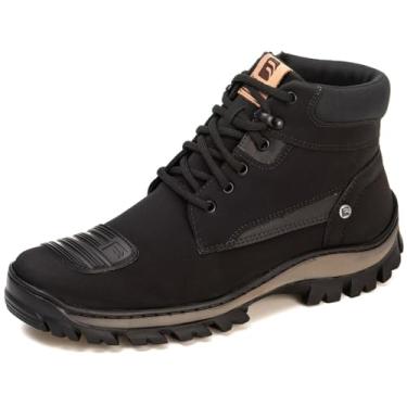 Imagem de Bota Coturno Adventure Masculino Design Moderno Cano Curto Reforçada Para Trabalho Palmilha EVA Tamanho:38;Cor:Marrom;Gênero:Masculino;Departamento BS:Esporte
