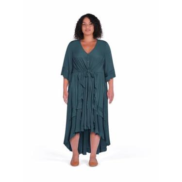 Imagem de City Chic Vestido feminino plus size - Rosie, Azul-petróleo, 46