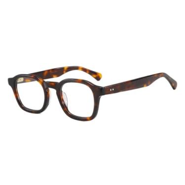 Imagem de Armação de óculos vintage em acetato preto para homens e mulheres (tartaruga)