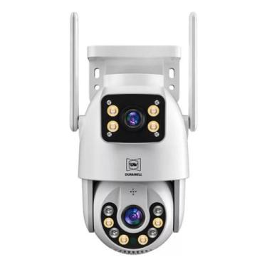 Imagem de Câmera Lentes Dupla Prova D'água Ip App Yoosee Wifi Externa Cor Branco