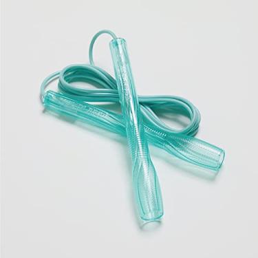 Imagem de Corda de pular para exercícios aeróbicos, boxe, CrossFit – Corda de pular ajustável para homens e mulheres, leve, sem emaranhados, feita na Coreia (corda de salto dourada cristal, UA-430) (menta