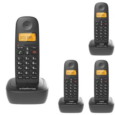 Imagem de Kit Telefone Sem Fio Digital Ts 2510 Com 3 Ramal Intelbras