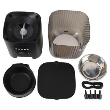 Imagem de Alimentador automático para gatos com botão de alimentação cronometrada, dispensador automático de comida de gato para cães e animais de estimação (tigela única)