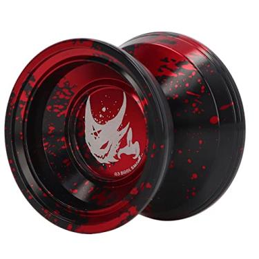 Imagem de Depisuta Yoyo Profissional Sem Resposta, ioiô de Alumínio Metálico Com Luva e 3 Cordas de ioiô, Presentes de Aniversário de Natal para Crianças e Adultos, ioiô Sem Resposta (Vermelho)