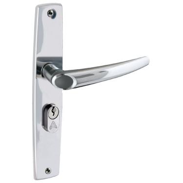 Imagem de Fechadura Entrada Espelho Reto 10x16cm Inox Polido Joy