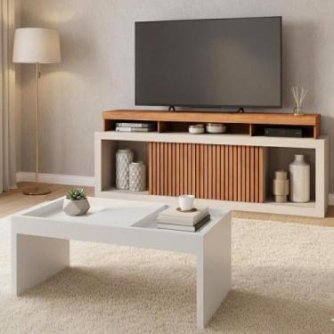 Imagem de Conjunto Sala de Estar Bancada Sun + Mesa Book Caemmun