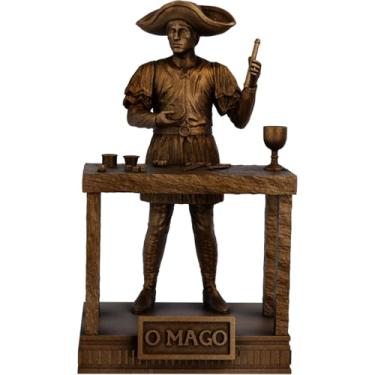 Imagem de Estátua O mago - Arcano Maior de Tarot (Cor Cobre Antigo)