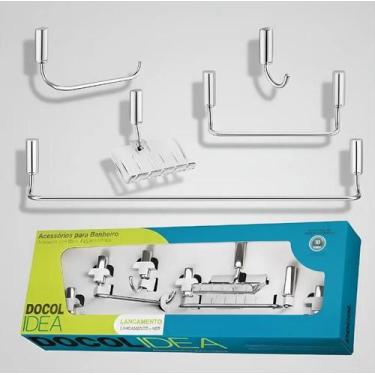 Imagem de Kit De Acessórios Com 5 Peças Idea Cromado Docol