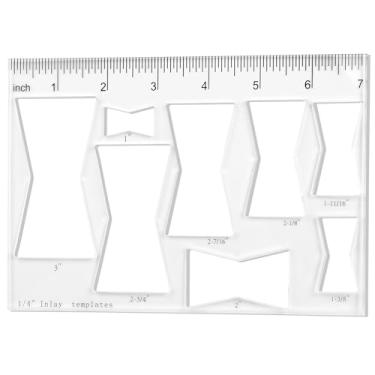 Imagem de Framendino, Modelo de roteador de acrílico para marcenaria 8 em 1, kit de gabarito de 1/10.2 cm de espessura (17,8 x 11,8 cm)