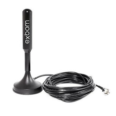 Imagem de Antena Digital Portátil Amplificada 5 Metros Interna Externa