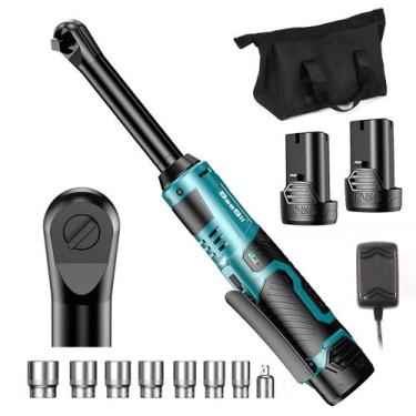 Imagem de Chave de catraca elétrica sem fio Seesii 3/8 40 pés-lbs 220 RPM