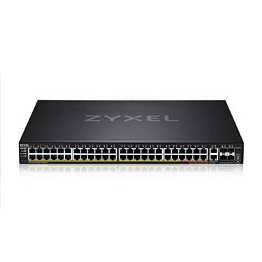 Imagem de Zyxel Interruptor PoE+ de acesso GbE L3 de 48 portas com 6 uplink de 10 G (960 W) (XGS2220-54FP)