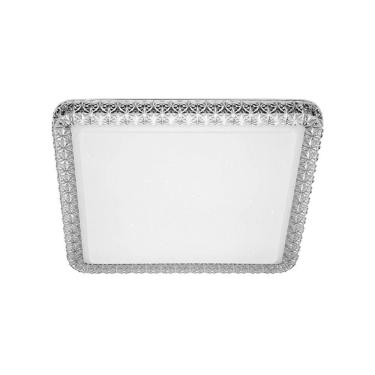 Imagem de Plafon Led Blumenau Shine Liso De Sobrepor 24w Bivolt Branco 3000k Luz Amarela