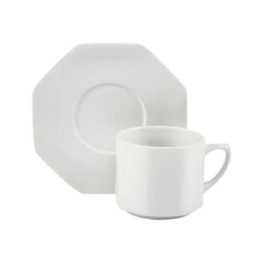 Imagem de Xícara de Chá com pires Orion 280ml - Porcelana Schmidt